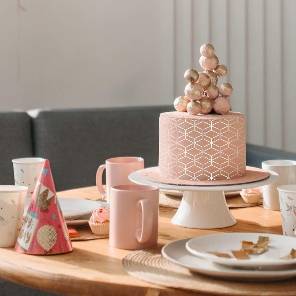 1 PC Cake Stencils Decorating Buttercream- 24.5cm x 21cm is Classic Decorative Graphics for Embossing,Royal Icing,Airbrush,is The Ideal Wedding and