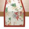 Christmas Printed Table Flag Linen Decorative Kitchen Table Small Tablecloth Festive Tablecloth