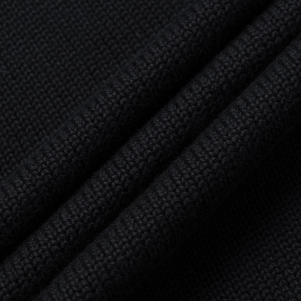 Polo Ralph Lauren Solid Loose Fit Crew Neck Knit Sweater Men Sweater Black 710810846-020