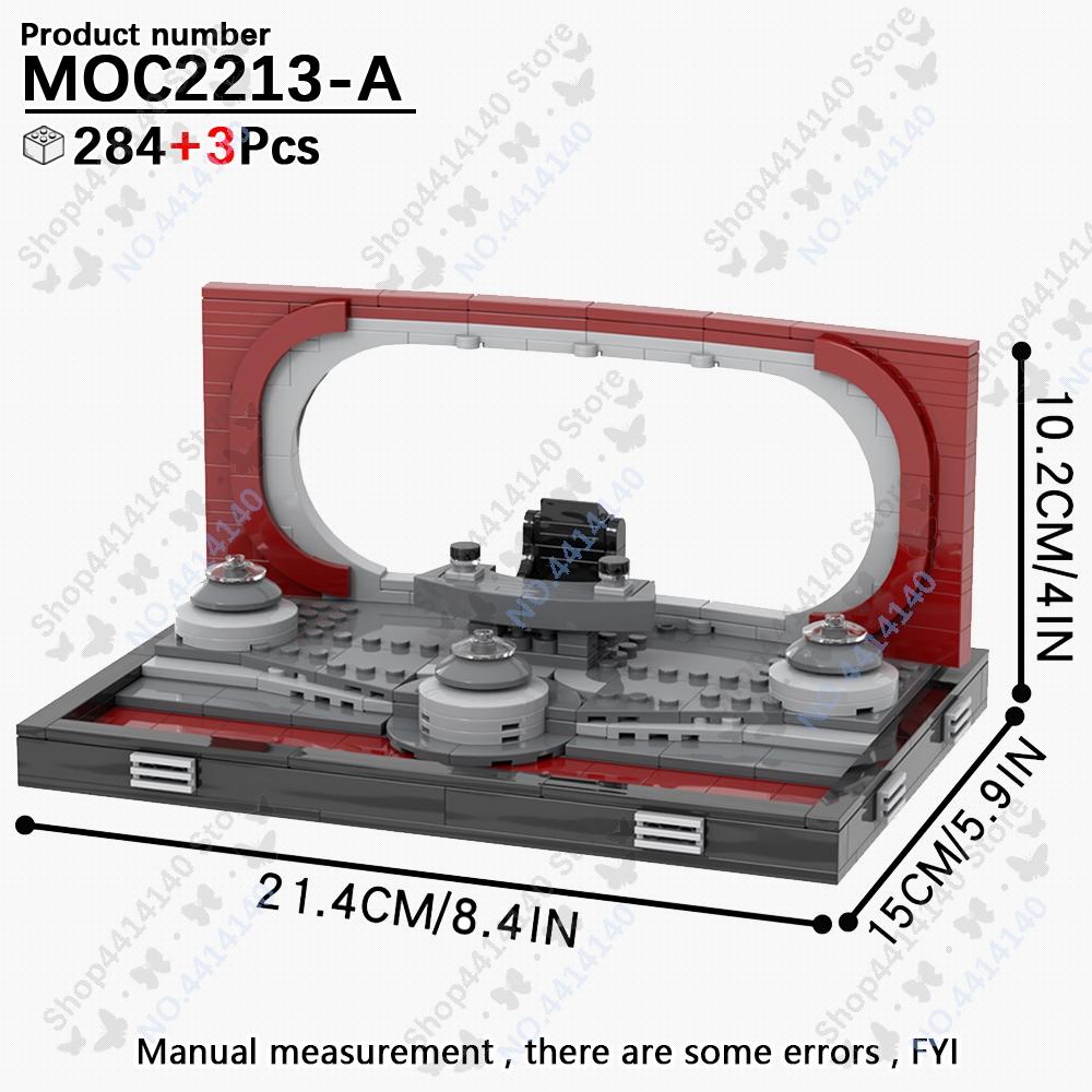 MOOXI Space Wars Movie Throne Military Conference Room Scenario Model Building Block DIY Diorama Bricks For Kids Montessori Toys