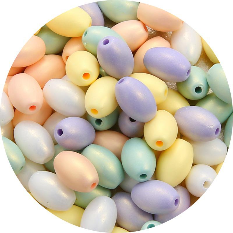 Macaron Acrylic Beads for DIY Jewelry Making - Straight Hole