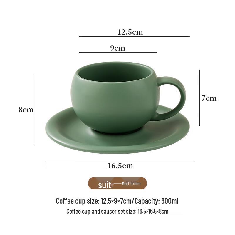 Ins Style Ceramic Coffee Mugs (Set of 2)