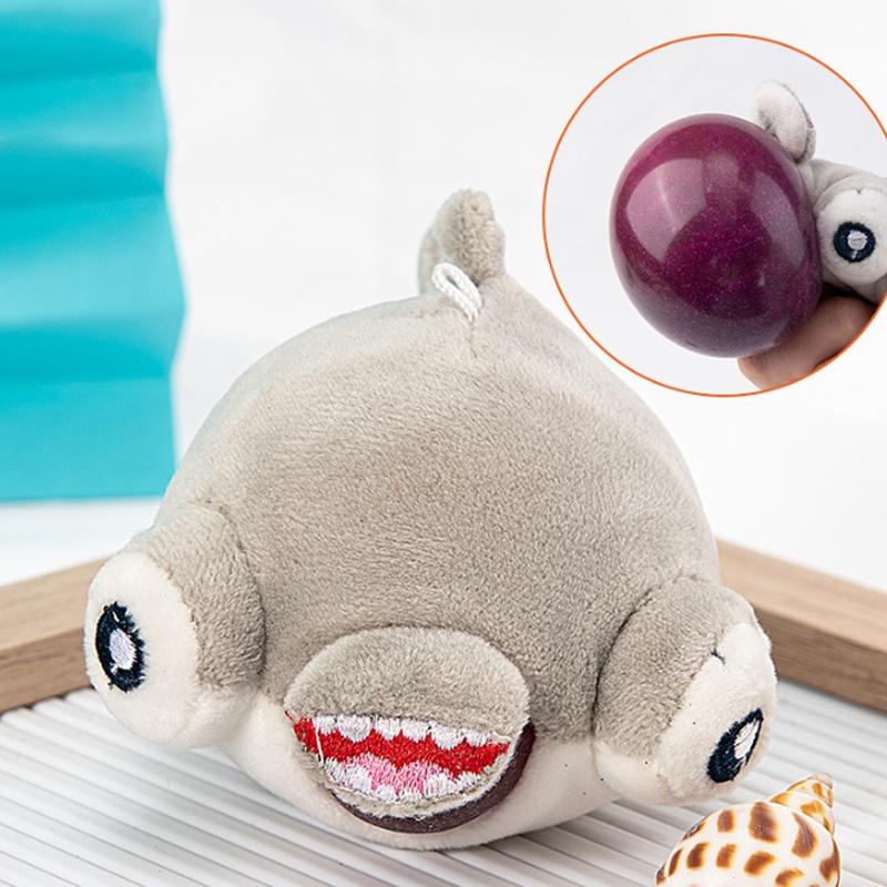 3.14in Cute Animal Anti-stress Squeeze Ball Plush Toy For Tactile Stimulation And Focus