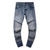 Moda Americana High Street Buco & Patch Trendy Retro Pantaloni Denim Dritti ami