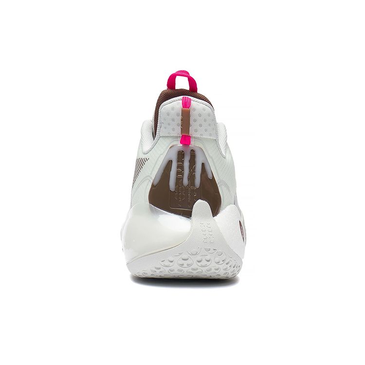 Li-Ning Yushuai 14 Low Fondant Icing Unisex Sneakers White Brown ABAR123-19