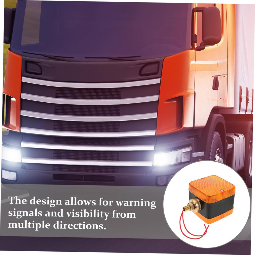 Outanaya Forklift Turn Signal Light for Side Marker Industrial Vehicles High Brightness Multi-Directional Visibility Warning Light