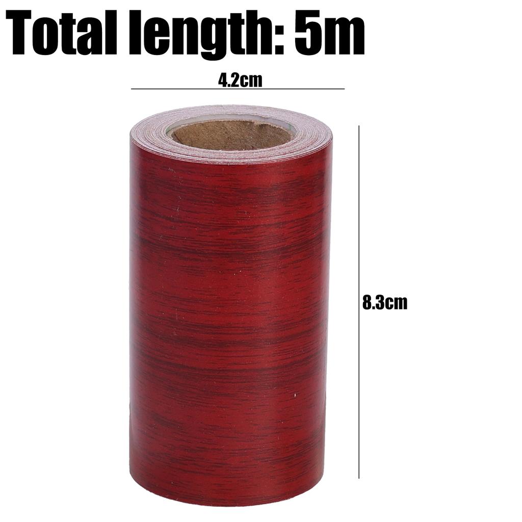 5-15M Self-Adhesive Wood Grain Sticker Roll for Door Frames Window Frames Wall Decoration Repair Patch Furniture Renovation Tape