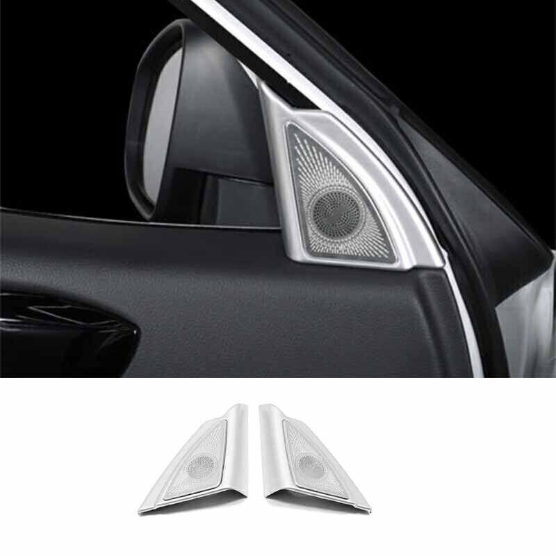 For Toyota Highlander - A Pillar Front Triangle Cover Trim Matte Silver