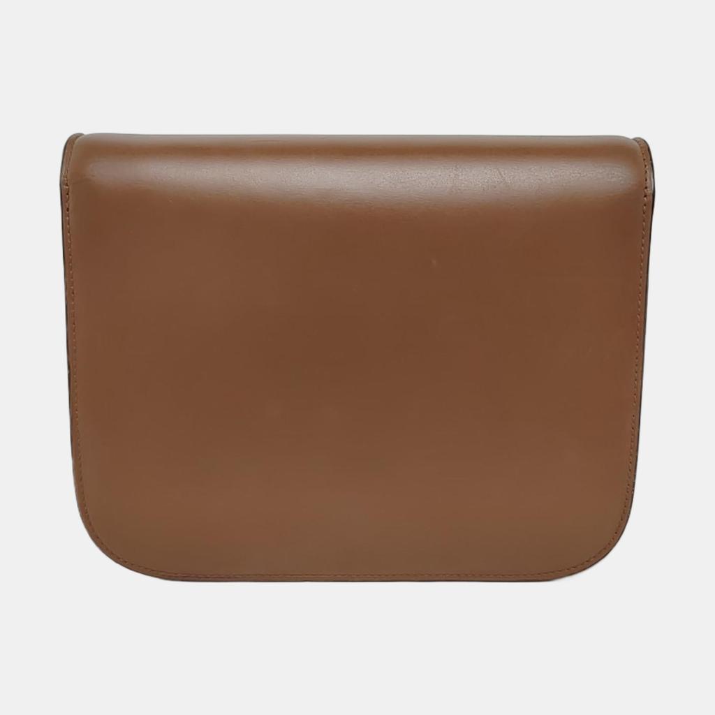 [Brugt] Klassisk Boks Guld Spænde Poleret Kalveskind Tofu Firkantet Crossbody Skuldertaske Mellem - Rimelig #1PD4JS8