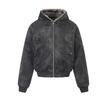 Veste de vol vintage pour homme avec capuche en fausse fourrure, oreilles de chat, manteau d'hiver rembourré pour adolescents