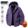 Herren Graphen Skijacke: Herbst/Winter Plus Samt Warm, Winddicht, Wasserdicht, Locker Geschnitten Bergsteiger-Oberbekleidung.