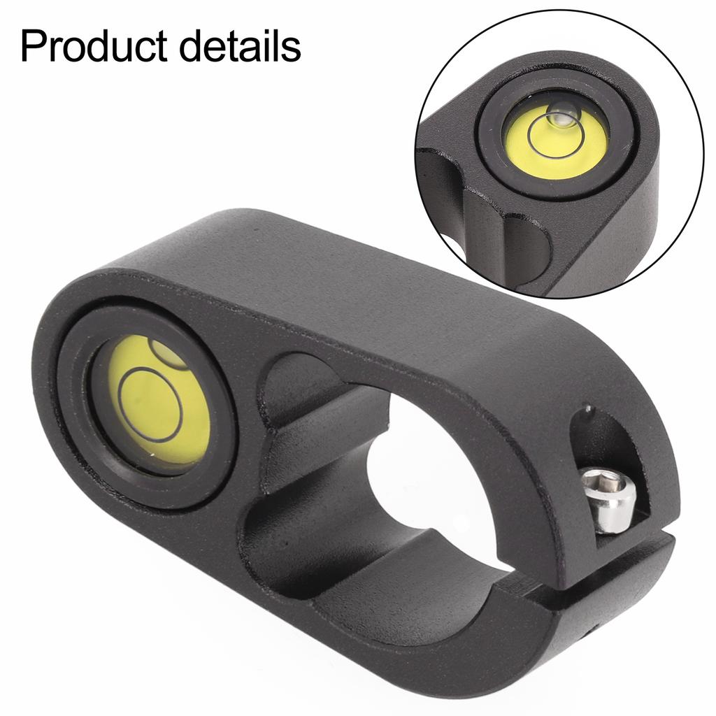 Aluminum Alloy Level Black Centering Rod Level Green Bubble Hoop-type Bubble Inner Diameter 36mm Black Aluminum Alloy