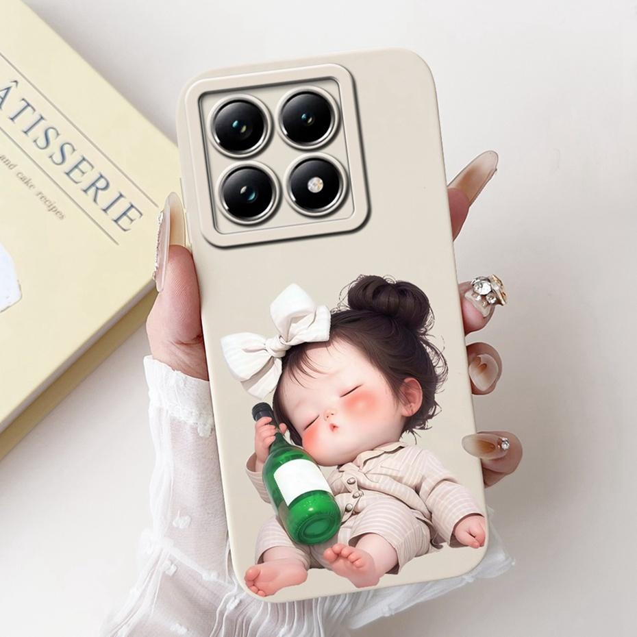 Cute Cartoon Phone Case For Xiaomi 14T Pro Soft Silicone Shockproof Cover For Xiaomi 14T 14 T Pro 5G Cases Bumpers