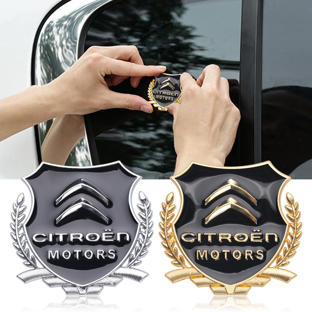 Metalowe Naklejki na Karoserię Samochodową Stylizacja Kłosy Zboża Emblemat Akcesoria Dekoracyjne do Samochodu Dla Citroen C4 C3 C5 C1 C2 Berlingo Celysee Cactus