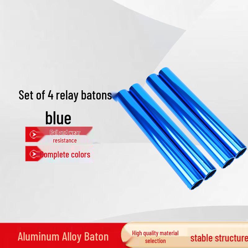 Chi Qi 3.8cm Aluminum Alloy Track & Field Relay Batons (4-pack)