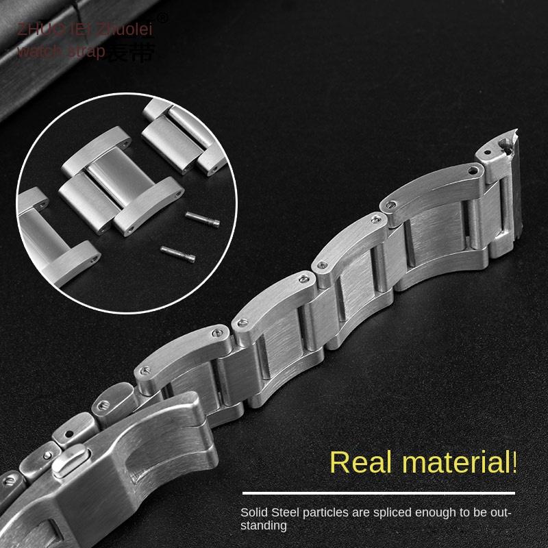 För Cartier Calibre W7100037/W7100041/W7100015 Metallarmband Herr Högkvalitativt Rostfritt Stål 23mm Armband Klockarmband