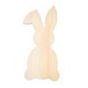 5Pcs Bunnies Eggs Shape Cutouts Wood Cutouts Unfinished Wood Cutouts Animal Shape Wood Slices for Painting Art Craft