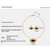 French Design Earrings Necklace Set Female Classical Egyptian Stud Earrings Metal Temperament Versatile