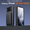 Θήκη για Google Pixel 10 Pro Fold Phone με Θήκη Καρτών [Αποκλεισμός RFID] Κάλυμμα Κάμερας, Προστασία Άρθρωσης, Κρυφή Βάση Στήριξης, Προστατευτικό Οθόνης - Μαύρο