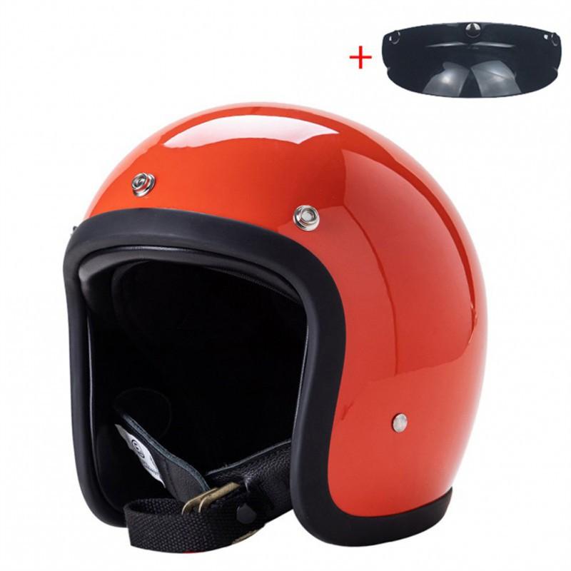 BLD Electric Motorcycle Helmet Lightweight Unisex Retro Cruise