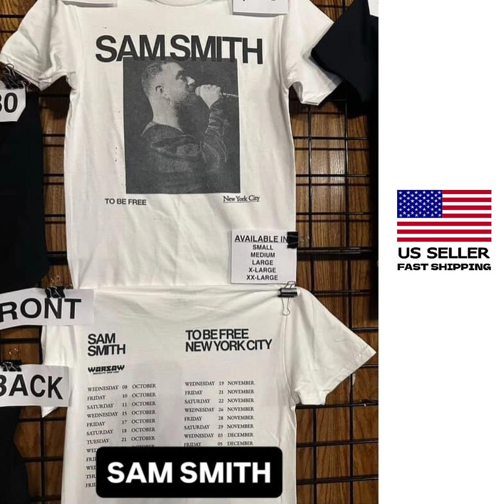 HOT SAMSMITH TO BE FREE TOUR MERCH, REPRINT Unisex T-Shirt XXXXL