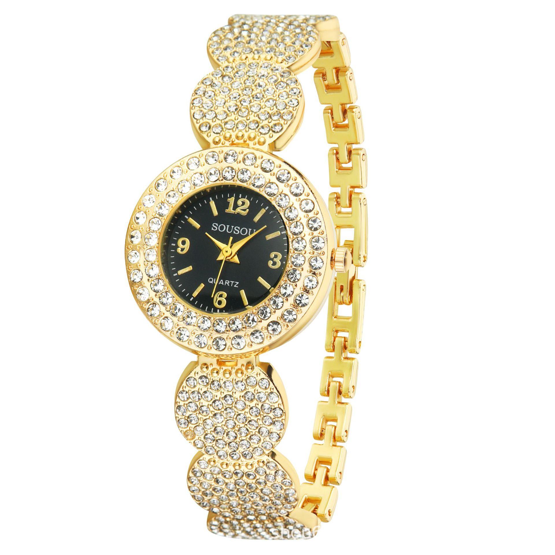 

Women Rhinestone Band Bracelet Watch Ladies Quartz Wristwatch