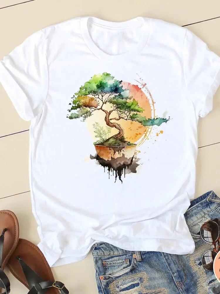 Dragonfly Sweet Trend 90. let Roztomilý Módní Potisk Dámská košile Tričko s krátkým rukávem Ležérní Dámské Oblečení Dámské tričko s grafikou