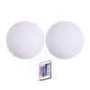 Remote Control Floating Pool Ball Lights 78mm Waterproof Sphere Light Set of 2 with 24 Key Remote Battery Powered for Indoor Outdoor Decor