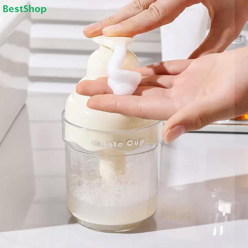 Rotate Cup Foaming Dispenser: Facial Cleanser Bubble Maker for Shampoo/Hand Soap - Press Type Foam Bottle