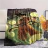 1PC Son Goku Patterned Flannel Blanket Suitable For All Seasons For Home Decor Warmth And Comfort Gifts Holiday Present