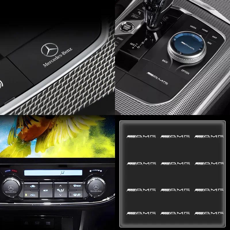 emblem Auto Decor Decals Car Window Wiper Stickers for MERCEDES BENZ AMG W203 W204 W205 W209 W210 W211 W212 W176 W166 W163 W221 OX6