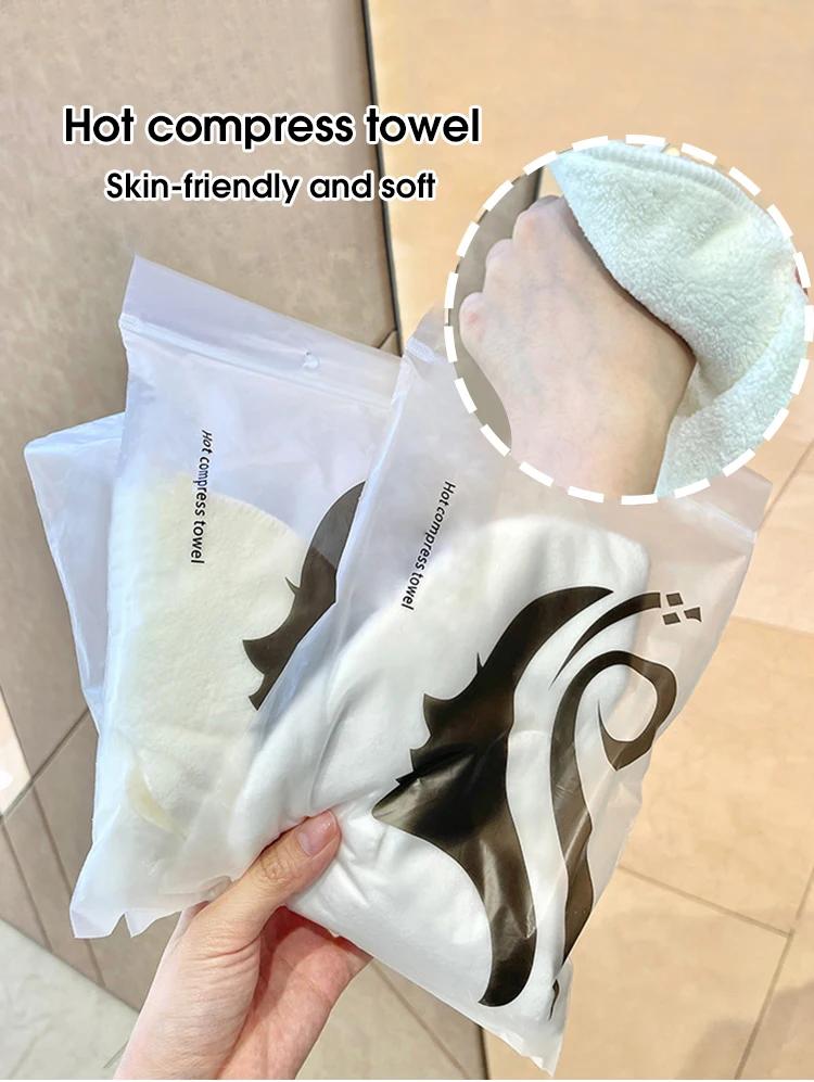 Hot Compress Towel Hanging Ear Soft Skin-friendly Steam Heating Cold Hot Compress Face Towel Wet Compress Irrigation Face Towel