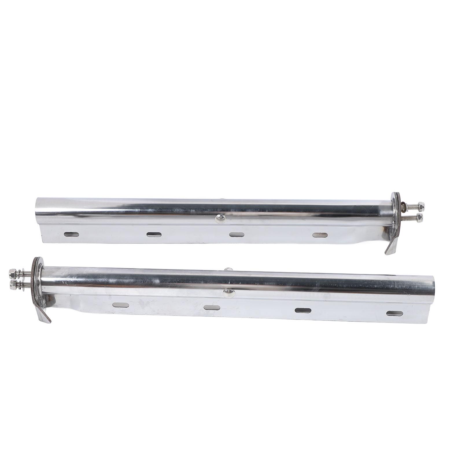 

1 Pair Mud Flap Hanger 1‑1 8 Inch Bolt Spacing 28in Length Stainless Steel Mud Flap Hanger Replacement for Freightliner