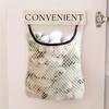 Large-capacity Garbage Bag Holder Hanging Mesh Bags Wall-Mounted Fruit Organizer Storage Tools Net Kitchen Cabinet Accessories