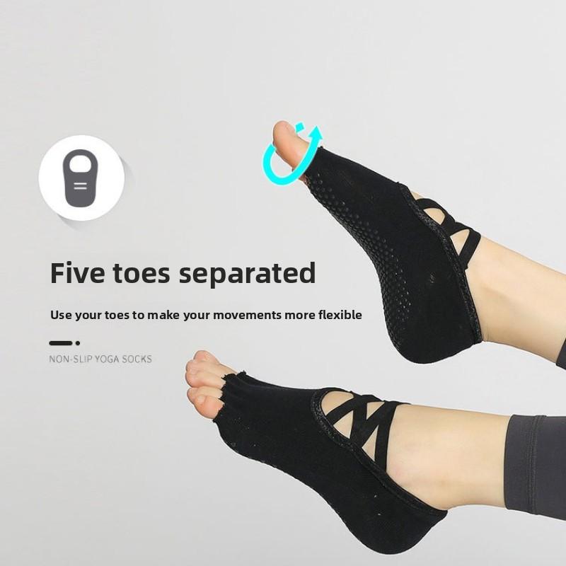 Yoga Socks Non-slip Professional Women's Five-finger Socks Pilates Yoga Indoor Fitness New Non-slip Socks