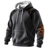 Men's Colorblock Sweatshirt Hoodie Men's Sports Large Size Casual Sweatshirt