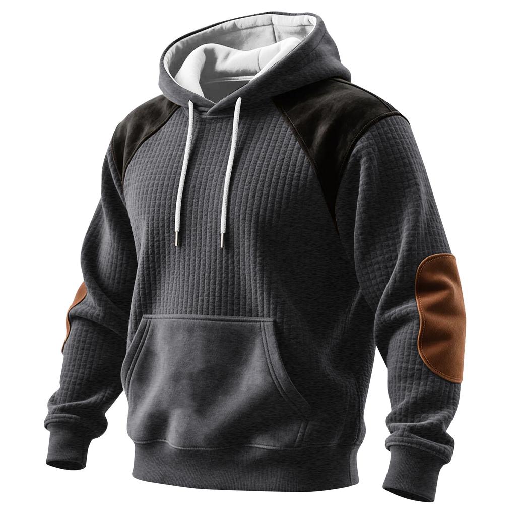 Men's Colorblock Sweatshirt Hoodie Men's Sports Large Size Casual Sweatshirt