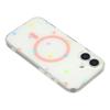 For iPhone 16 Case Little Heart Pattern TPU + PC Protective Phone Cover Compatible with MagSafe