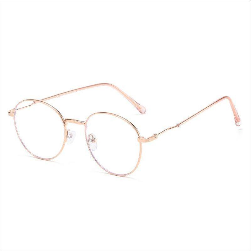 Retro Luxury Round Frame Myopia Glasses Women Men New Vintage Metal Anti Blue Light Near Sight Eyeglasses Minus Diopter Glasses