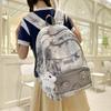 Schoolbag New Sweet Girl Backpack Large Capacity Small Junior High School Printed Butterfly Backpack