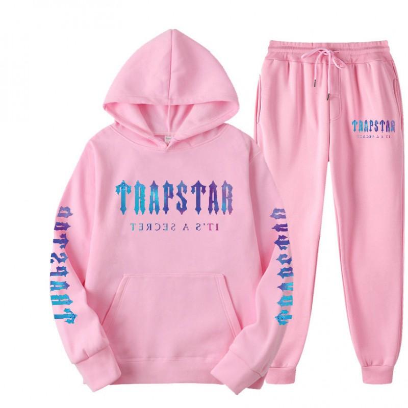 Set Felpa con Cappuccio Oversize Tuta Streetwear Stampata Donna Misto Cotone Caldo Casual Loungewear