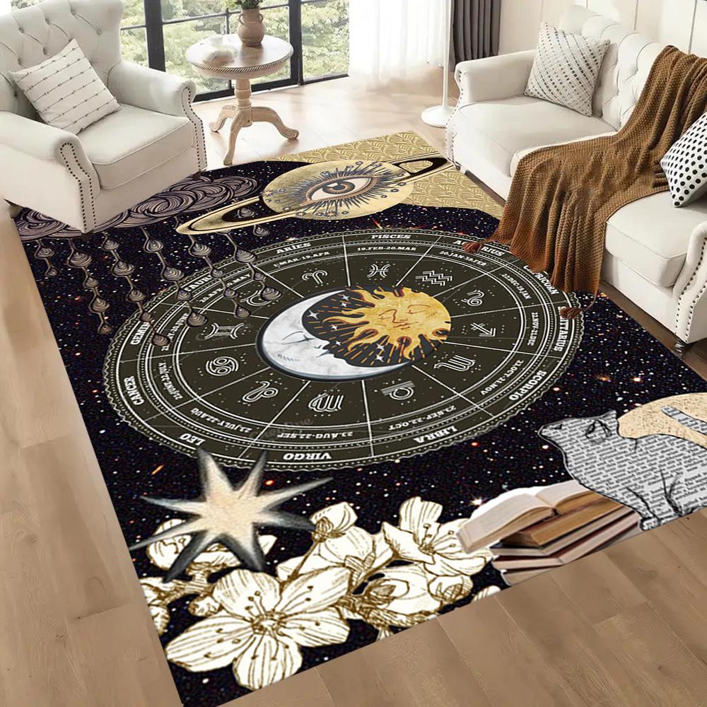 Celestial Harmony Floor Mats for Living Room, Bedroom and Room Decoration Are Suitable for Gifts.