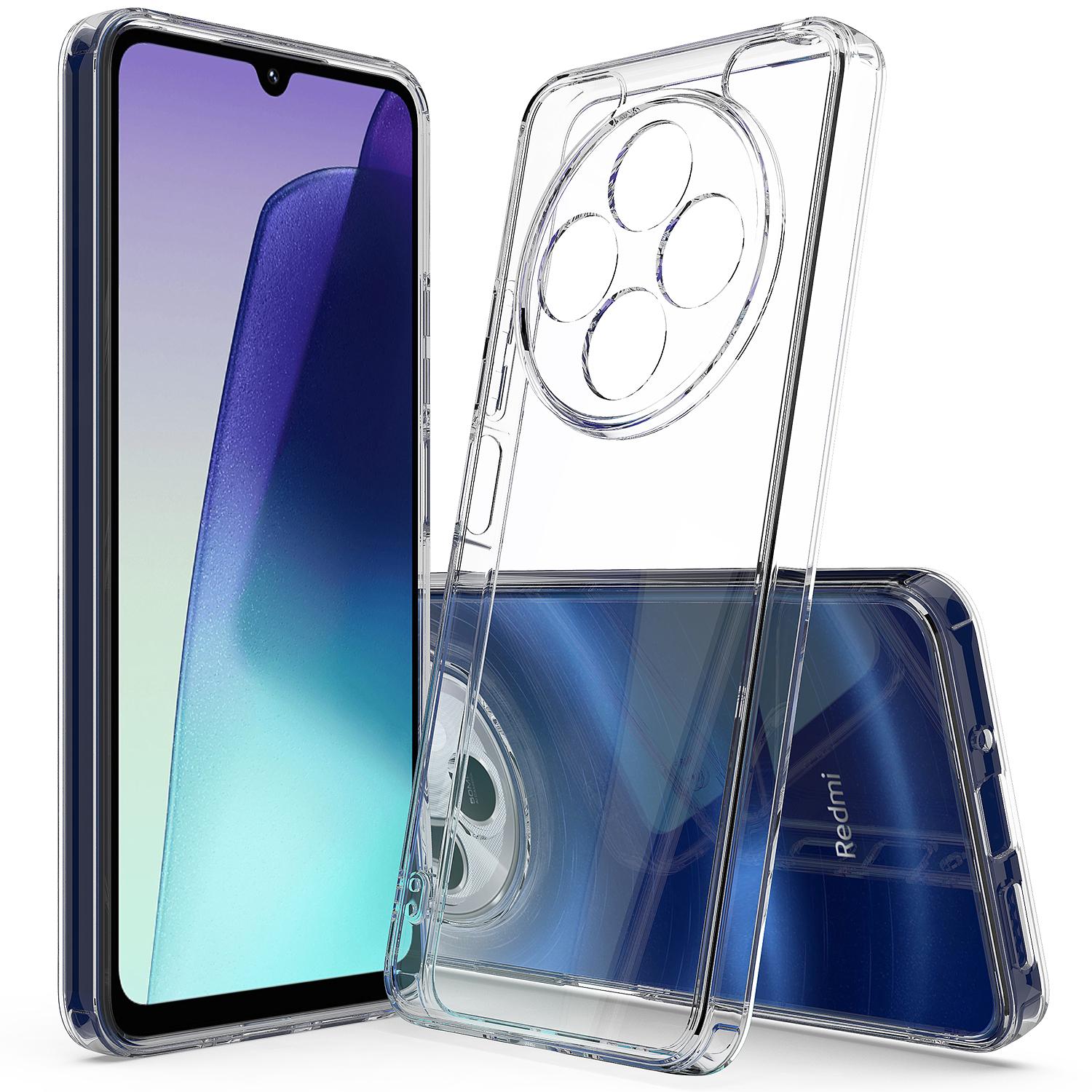 

For Xiaomi Poco M7 5G Clear Phone Case TPU+Acrylic Shockproof Phone Back Cover Clear