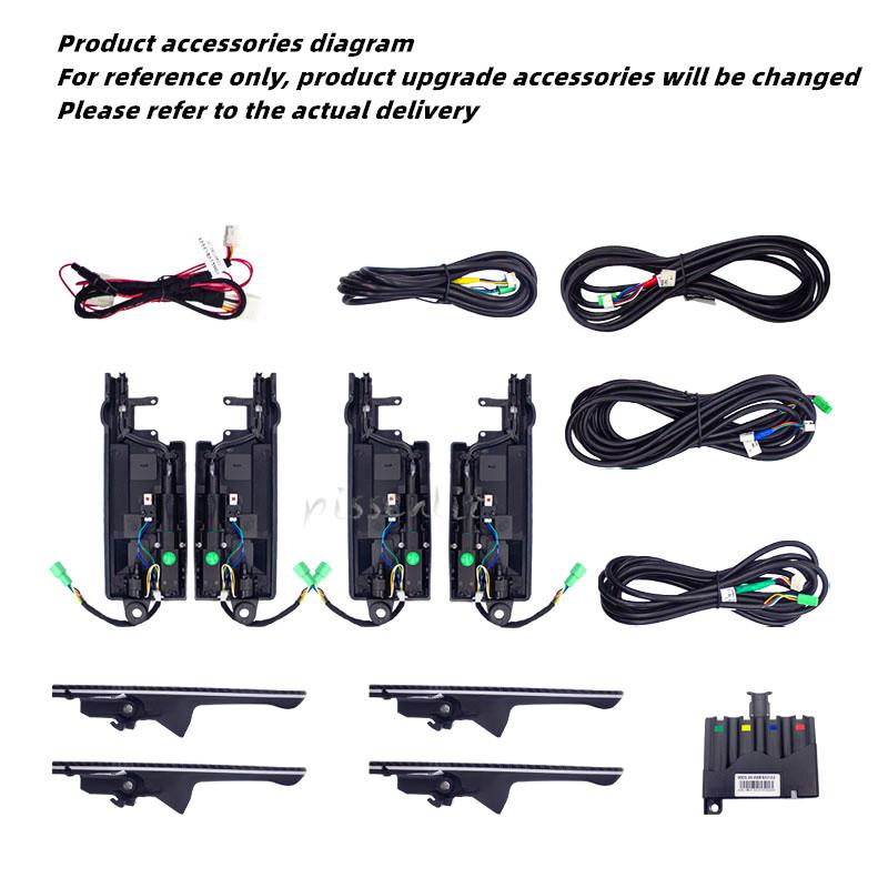 For Tesla Model 3 Model Y 2024 Accessories Smart Sensor Electric Car Door Handle with Welcome Light Automatically Open Handles