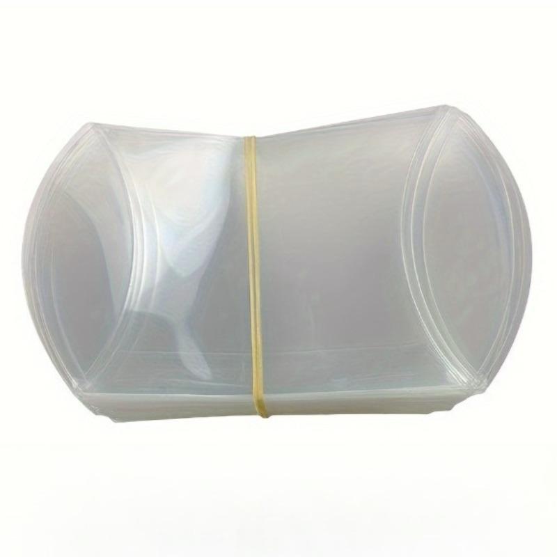 50pcs Versatile PVC Display Box Set Clear Plastic Pillow Favor Boxes Elegant Wedding & Party Gift Packaging Jewelry Display Case