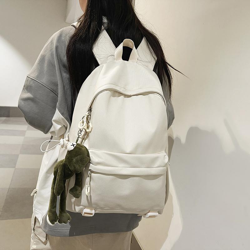 Школьный рюкзак для учащихся средних и старших классов, женский, большой емкости, однотонный мужской рюкзак Campus