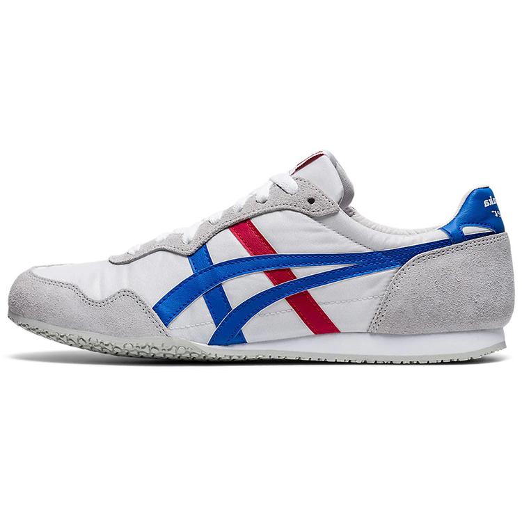 

Кроссовки Onitsuka Tiger Serrano Белые Лазурно-синий Красный(1183B400-100) 36