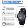 Men's Automatic Mechanical Watch Roman Analog Display Luminous Waterproof Stainless Steel Band Skeleton Watch Casual Business Silver Black -
