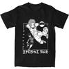 Herren T-Shirt Itoshi Sae Blue Lock Auf Japanisch T-Shirts Hip Hop Anime Sommer T-Shirt Vintage Muster 100% Baumwolle Kleidung Geschenk