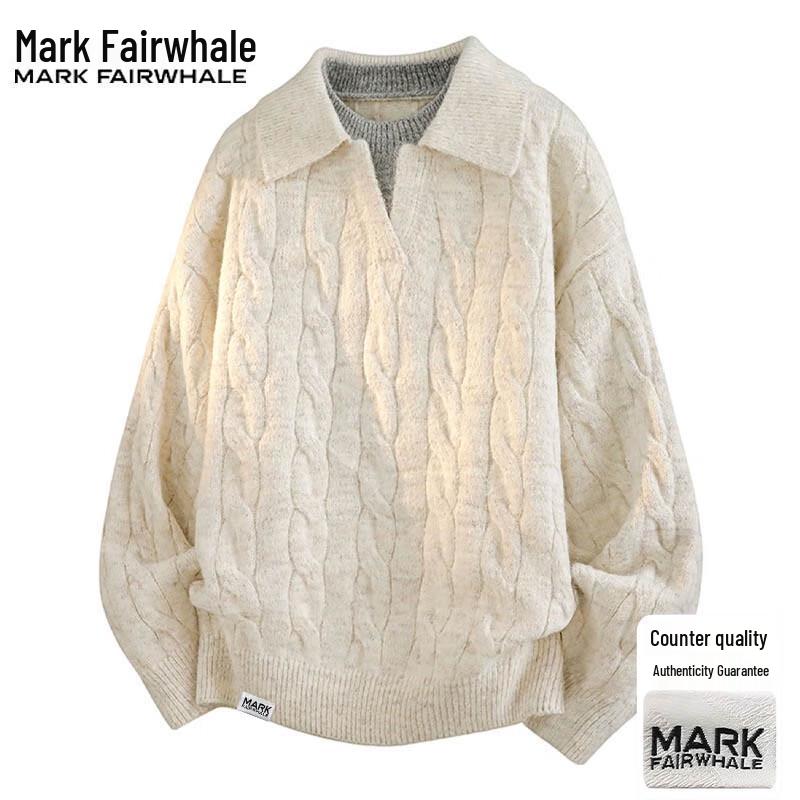 

Mark Fairwhale Men s Loose Fit Round Neck Knit Sweater XL